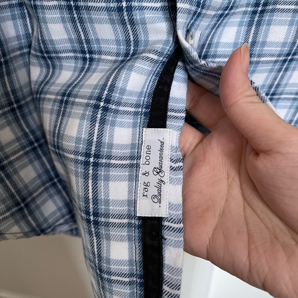 Rag Bone Button Down Checkered Shirt - image 2